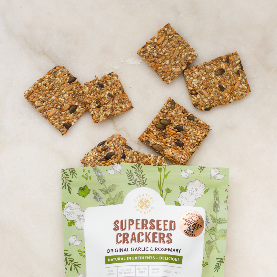 Spotlight on Garlic & Rosemary Crackers