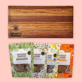 Rimu Serving Board & Crackers Bundle